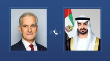 محمد بن زايد ورئيس وزراء النرويج يبحثان التطورات الإقليمية الأخيرة